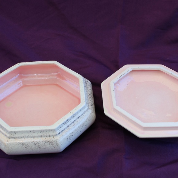 White and Pink Floral Covered Box - Picture 3 of 3